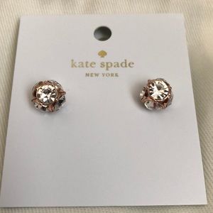 NWT Kate Spade Lady Marmalade Rose Gold Earrings